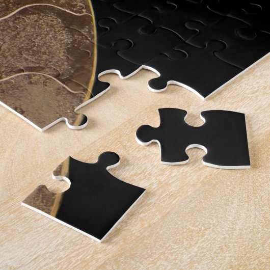 Snijd Ammonite Fossil Legpuzzel (Zijkant)