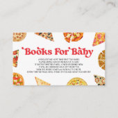Snijd Baby! Pizza Baby shower Boeken voor Baby Informatiekaartje (Voorkant)
