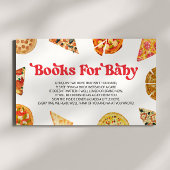 Snijd Baby! Pizza Baby shower Boeken voor Baby Informatiekaartje
