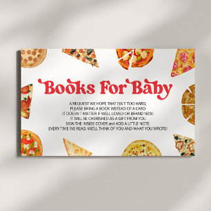 Snijd Baby! Pizza Baby shower Boeken voor Baby Informatiekaartje