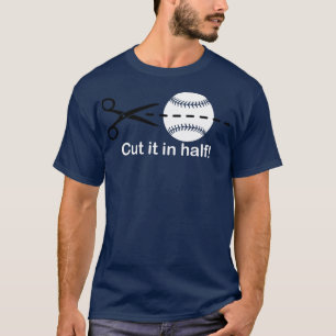 Snijd de Bal in Halve Baseball IQ Hitter Slang Cla T-shirt
