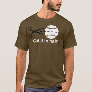 Snijd de Bal in Halve Baseball IQ Hitter Slang Cla T-shirt