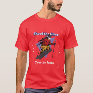 Snijd de Gnarrust in Jezus grappig T-shirt