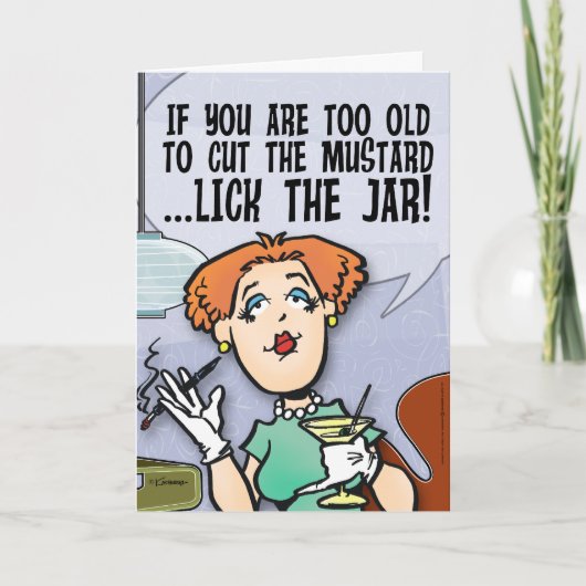 Snijd de mosterd kaart (Voorkant)