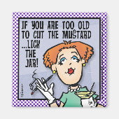 Snijd de mosterd magneet (Voorkant)