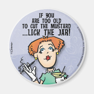 Snijd de mosterd magneet