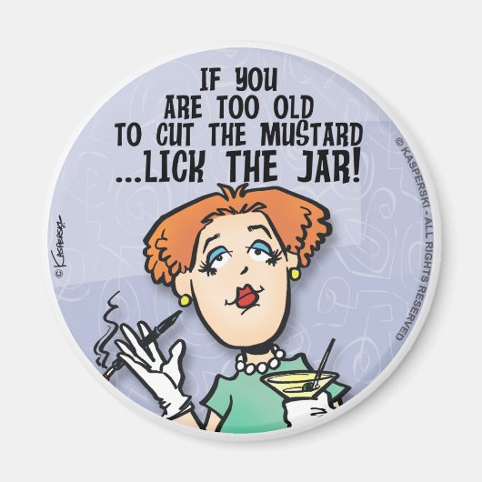 Snijd de mosterd magneet (Voorkant)