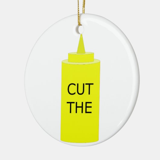 SNIJD DE MUSTARD KERAMISCH ORNAMENT (Links)