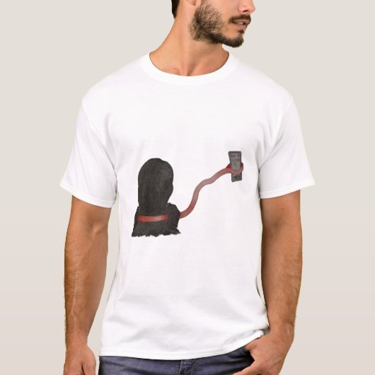 Snijd de riem van sociale media t-shirt (Voorkant)