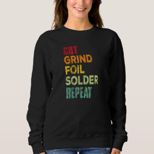 Snijd Folie soldeer Herhaal Glas in lood artiest Trui