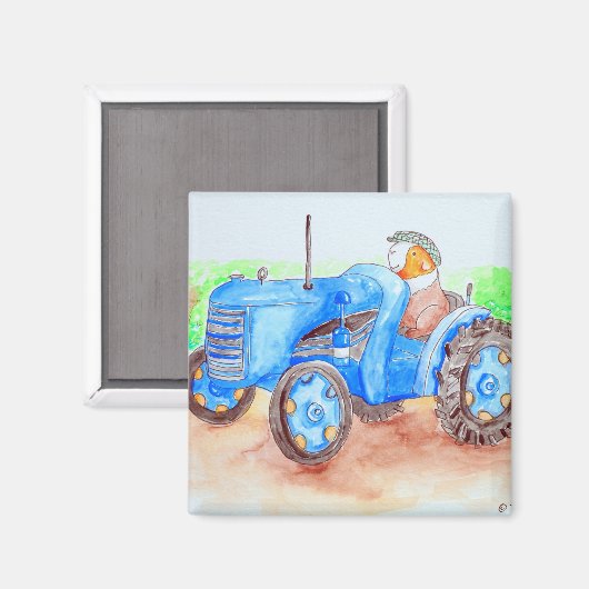 Snijd het Varkenspek van Farmer Guinee af Magneet (Voorkant / Achterkant)