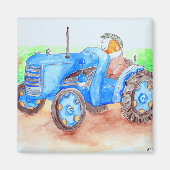 Snijd het Varkenspek van Farmer Guinee af Magneet (Voorkant)