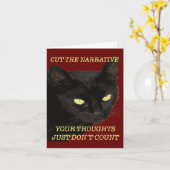 Snijd het verhaal van je gedachten gewoon niet tel kaart (Gele Bloem)