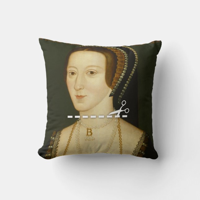 Snijd hier - Anne Boleyn Kussen (Voorkant)
