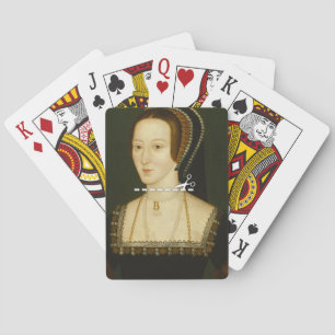 Snijd hier - Anne Boleyn Pokerkaarten