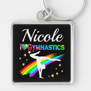 SNIJD IK VAN GYMNASTIEK GEPERSONALISEERD ONTWERP SLEUTELHANGER