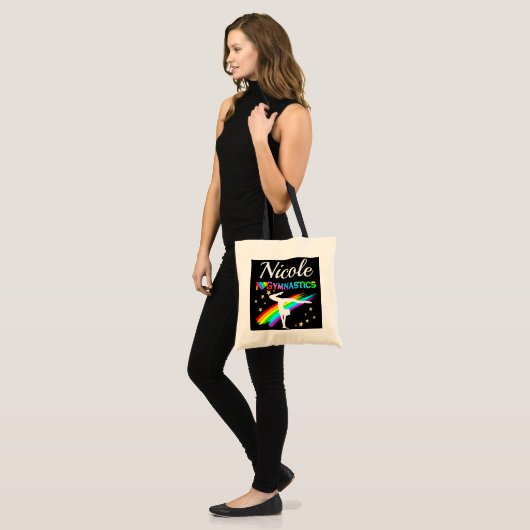 SNIJD IK VAN GYMNASTIEK GEPERSONALISEERD ONTWERP TOTE BAG (Voorkant (model))
