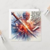 Snijd naar het Hart (Hebreeën 4:12) Kaart (Voorkant / Achterkant in situ)