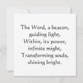 Snijd naar het Hart (Hebreeën 4:12) Kaart (Achterkant)