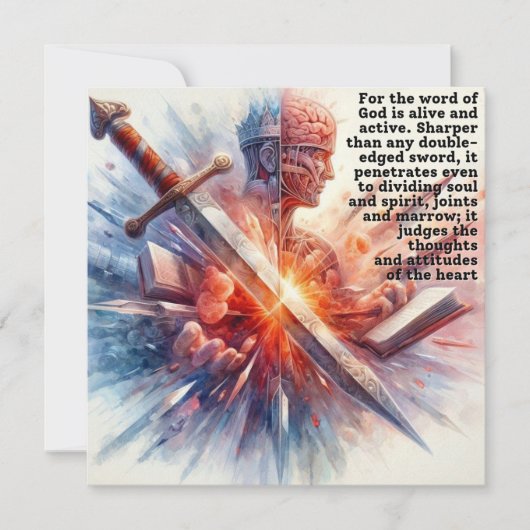 Snijd naar het Hart (Hebreeën 4:12) Kaart (Voorkant)