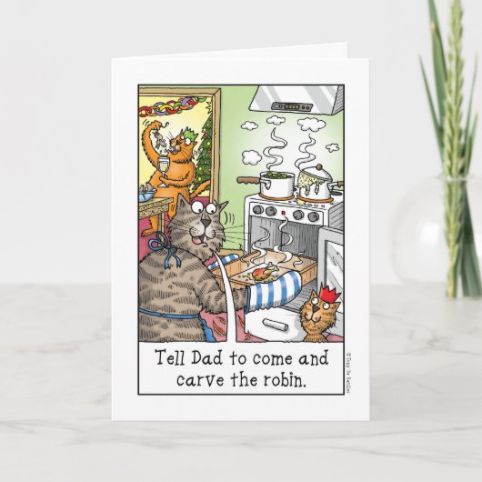 Snijd Robin! Feestdagen Kaart (Voorkant)
