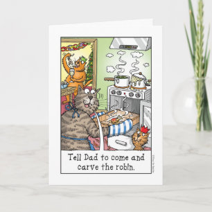Snijd Robin! Feestdagen Kaart