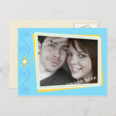 Snijd Scrapbook Bewaar de datum Post Kaart Uitnodi (Voorkant / Achterkant)