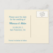 Snijd Scrapbook Bewaar de datum Post Kaart Uitnodi (Achterkant)