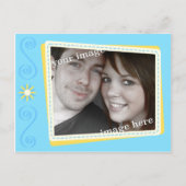 Snijd Scrapbook Bewaar de datum Post Kaart Uitnodi (Voorkant)