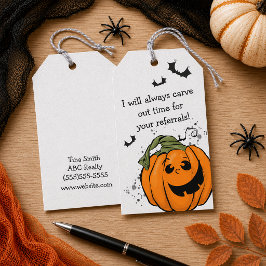 Snijd Tijd Uit voor Uw Verwijzingen Halloween Cadeaulabel