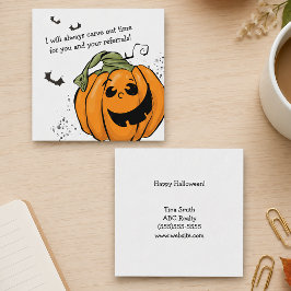 Snijd Tijd Uit voor Uw Verwijzingen Halloween Notitiekaartje