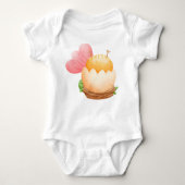 SNIJD UPSIDE DOWN EASTER CHICK IN EEN EGG W-STROOM ROMPER (Voorkant)