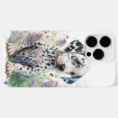 SNIJD WATERVERF ZWART WIT DALMATION PUPPY Case-Mate iPhone CASE (Achterkant (horizontaal))