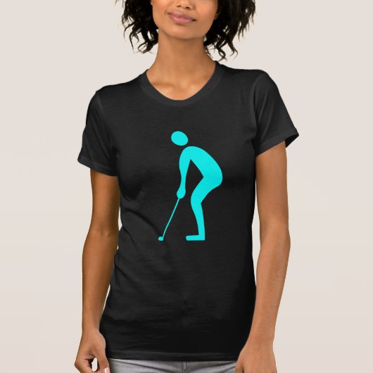 Snijden - Cyaan T-shirt (Voorkant)