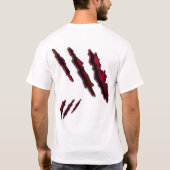 snijden en hacken t-shirt (Achterkant)