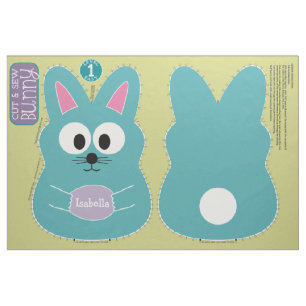 Snijden en naaien Gepersonaliseerd paasbunny Stomp Stof