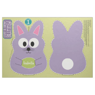 Snijden en naaien Gepersonaliseerd paasbunny Stomp Stof