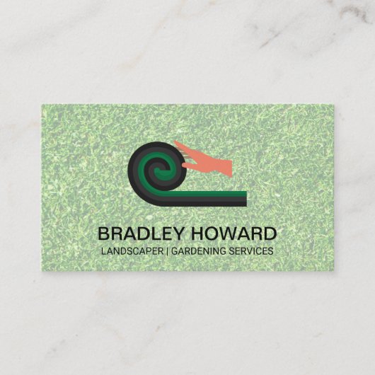 Snijden gras | Nieuwe teelten uitrollen Visitekaartje (Voorkant)