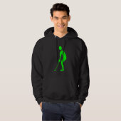 Snijden - groen hoodie (Voorkant volledig)