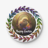 Snijden in een eiermand papieren bordje (Voorkant)