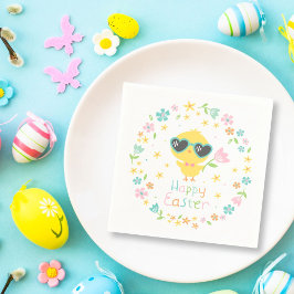 Snijden met bloemen servet