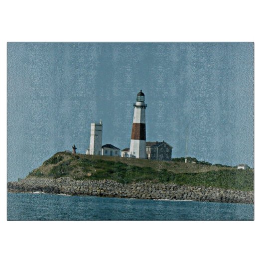 Snijden naar de vuurtoren van Point Montauk Snijplank (Voorkant)