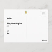 Snijden paaseieren briefkaart (Achterkant)