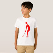 Snijden - rood t-shirt (Voorkant volledig)