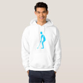 Snijden - Sky Blue Hoodie (Voorkant volledig)