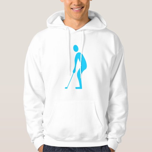 Snijden - Sky Blue Hoodie (Voorkant)