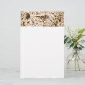 Snijden van het verse brood briefpapier (Staand voorkant)