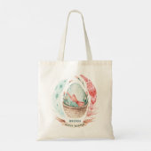 Snijden van paaseieren en veren tote bag (Achterkant)