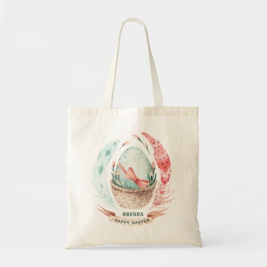 Snijden van paaseieren en veren tote bag (Voorkant)
