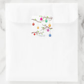 Snijden van paaseieren, lentevertakkingen vierkante sticker (Tas)